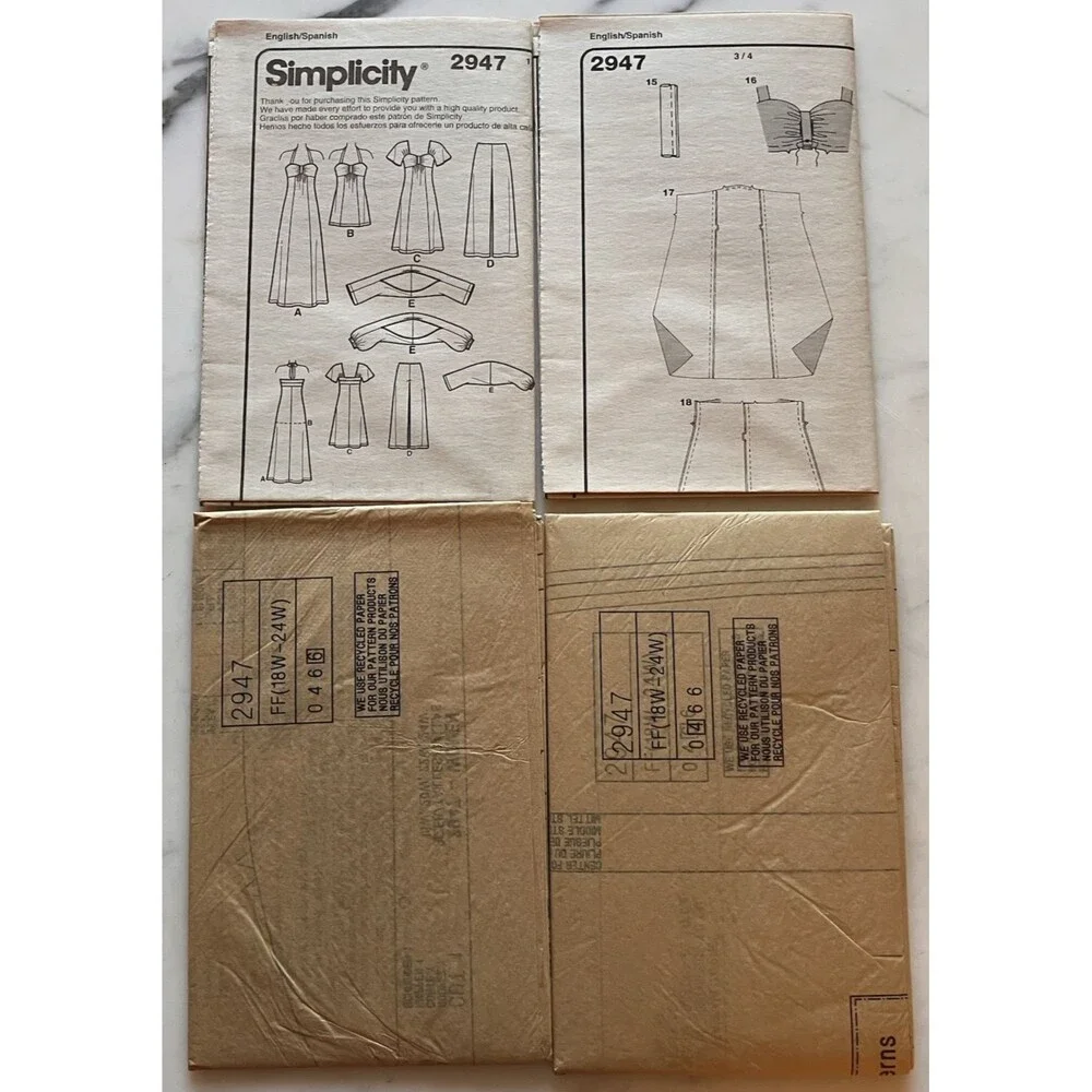 Simplicity pattern 2947
